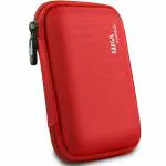 Gizga Essentials Red Hard Drive Case Shell, 6.35cm/2.5-inch, Portable Storage Organizer Bag