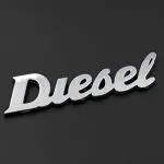 CARLUX Diesel Logo Sticker for Car Fuel Tank I Car Stickers I Fuel Tank Branded Reflective and Vinyl Sticker