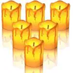 ROMJ Battery Operated LED Candle Light Diwali Decoration Lights Wall Lighting Diya Decorative Lights for Home Decoration. (Pack Of 18)