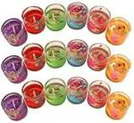 Make a Wish Multicolor Glass Little Glass Gel Candles For Home (Pack Of 24)