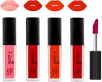 OUR BEAUTY Multicolor Kiss Proof Velvet Matte Liquid Lipstick 99, 16 Ml (Pack Of 4)