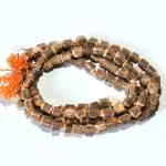Shivoham Shiv Shakti Brown Men and Women Wood Tulsi Mala Chains (20 inch)