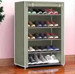 CMerchants 5 Layer Grey DIY Collapsible shoe stand