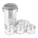 OPR Thermo Stainless Steel 4 Layer Lunch Box (Silver)