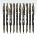 FLAIR Zoox Y7 Ball Pen | Sturdy Body With Elegant Metal Clip | Dotted Texture For Better Holding | Jumbo Refill With Large Ink Capacity | Black Ink, Pack of 10