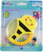 Ole Baby Yellow Silicone Honey Bee Shape Teether Cum Rattle Toy For Age 3 Plus M