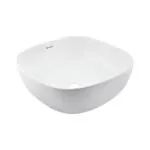 PARRYWARE REFINE Series Table Top WASH BASIN (White) | 410x410x145mm, Square | Ceramic Basin/Sink for Bathroom, Living Room | Table / Counter Top | C897446