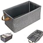 SHG ENTERPRISE Storage Box Clothes Basket Storage Bins 45x28x20cm Space Saving Container Case for Shelf Bedroom Wardrobe Laundry Office Supplies