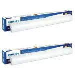 PHILIPS 40-watt LED Batten/Tubelight | StarBright Compact 4-ft Decorative Modern LED Wall Tubelight for Living Room & Bedroom | Cool Day Light, Pack of 2