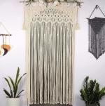 Craftery Beige Cotton Window Hanging Curtain - 40 X 82 Inch