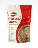 Zerobeli 100% Wholegrain Gluten Free Rolled Oats Pouch 1 kg| Jumbo Sized Flakes|Helps Manage Weight|