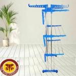 TSP Pure Stainless Steel 3 Layers Double Pole Cloth Dryer Stand