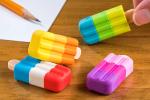 Crackles Ice Cream Cone & Popsicle Eraser 4 pcs (Pack of 2)