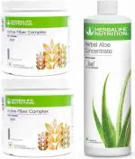 HERBALIFE NUTRITION HERBAL ALOE CONCENTRATE -500ML ACTIVE FIBER COMPLEX -200GMS COMBO