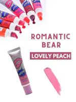 Queue Romantic Bear Wow Long Lasting & Waterproof Lip Gloss-Lovely Peach
