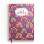 Sundaram | A5 Size Notebook | Case Bound | 288 Pages | 14.8 x 21 Cm | Single Line | Versatile for School, Home & Office | Colors and Designs May Vary