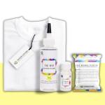 Kadam Skin Friendly Tie Dye Bottle With White T-Shirt, 100% Cotton 180 Gsm T-Shirt, Dye Activator - Color Fixative Included, Cold Fabric Dye Colors (Large 4