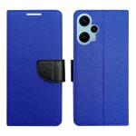 A D Enterprises Blue MRC Flip Cover for Poco F5 5G | Magnetic Case | Shock Absorbent | Flip Cover Poco F5 5G