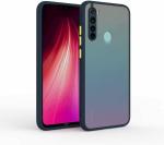 MONKISH Redmi Note 8 Blue Polycarbonate Shockproof Camera Protection Smoke Case Cover|Mobile Cover|Mobile case|Flip cover