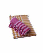 ASH Traders Sircilla Khadi Cotton Handloom Bath Towels Size 36/72Inch(90/180cm) 3/6feet Heavy Quality Pack of 2