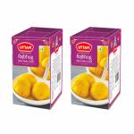 Uttam Kesar Rajbhog 1.25 Kg Box (Pack of 2), 14 Pieces per Box, Authentic Bikaneri Sweets, Ready to Eat