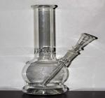 NAV KAUSHAL SCIENTIFIC GLASS WORK Glass Hookah Pipe Clear Smoking Bong Transparent (8 Inch)-b3