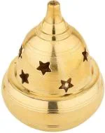 T-KA108 TKA108 NANDA DIYA 4.3 INCH Brass Table Diya  (Height: 4.3 inch)