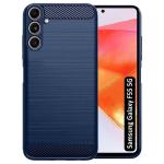 Fashionury Back Cover for Samsung Galaxy F55 5G | Anti-Slip Grip | Hybrid Protection Shockproof | Rubber TPU Stylish Back Case for Samsung Galaxy F55 5G (Blue)