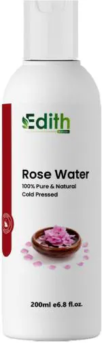 Edith Naturals Rose Water Toner With Vitamin C, Hydrates Skin, For Men & Women Men & Women (200 ml)