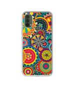 Casotec Ring Pattern Print Design Printed Silicon Soft TPU Back Case Cover for Motorola Moto E40