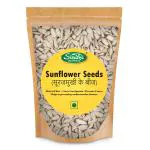 Sindhi Dry Fruits Sunflower Seeds, Surajmukhi Ke Beej, 100% Fresh and Healthy, Unsalted, Raw, Healthy to Eat, Reduces inflammation and Supports Immune System, 1 Kg Zip Pouch