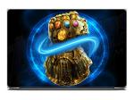 Divinedesigns Multicolor Vinyl Thanos Laptop Sticker