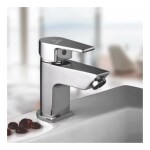 CENTURY Nexa Single Lever Basin Mixer with Braided Hoses | Hot & Cold Faucet | Bathroom & Kitchen Accessories | Faucet for Kitchen | Brass Kitchen Sink Mixer Tap with Chrome Finish | CNX-8627