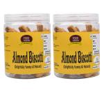 Food Essential Almond Biscotti Classic 700 gm. [Crunchy & Tasty Snack] Pack of 2 (350 gm. each)