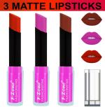 OUR BEAUTY Multicolor Soft And Smooth Touch Velvet Matte Lip Color Combo 105 (Pack Of 3)