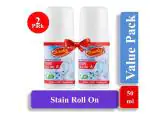 Shinelay Instant Stain Remover Roll On Bead for Clothes | Colored & White |Pack of 2 (50 ml)