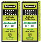 Baidyanath Isabgol - Psyllium Husk Powder - 200gm (Pack of 2) Effective Constipation Relief, Digestive Health
