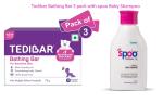 Spoo Baby Shampoo -125ml And Tedibar Baby bathing bar(3 pack ) - 75g Combo