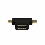 Multy Byte HDMI to Micro HDMI Adapter - Gold Plated Connectors - Converts HDMI Cables to Micro HDMI Type D - Ideal for Portable Devices