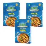 KBM Garam Masala powder with no added colors and Flavors (Pack of 3) 300gm