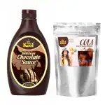 Mr.Kool Cola Instant Drink Mix Powder Pouch 400gm |Delicious Chocolate Syrup 450g Combo (850 gm)