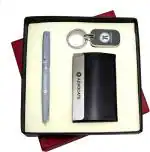 UJJi 3in1 Advocate Logo Set with Grey Color Ball Pen, Keychain and ATM Card Holder