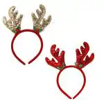 Webelkart Colorful Christmas Reindeer Headband Antlers Ear Hair Hoop for Kid, Christmas Party Hair Accessories Deer Hair Band,Party Props Christmas Decoration,Christmas Fun