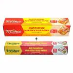 Freshee Multipurpose Non-Stick Food Paper, Grease Proof, Organic Paper for Baking, 22mtr with 5mtr