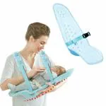 Chekido Baby Feeding Pillow Pad Adjustable Breast Feeding Nursing Maternity Pillow Newborn Carrier Back Support Pillow for Babies with Straps(Blue)