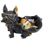 ITBeater Cool Dog Showpiece for Home Decor, Office, Living Room | Best Gift Showpiece | Color - Multicolor