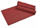 Yellow Weaves Jute Texture Table Mats / Placemat 4 Pieces (Maroon, 32 X 47 CM)