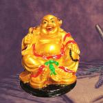JRG Laughing Buddha for Money, Wealth and Good Luck Idol Statue (6 cms x 6 cms x 6 cms)