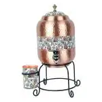 Design Decor Gallery Clear Matka Mette Look Hammer With Designer Print Design (Pack Of 3)