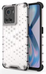 Tremolite Desigen Honeycomb Pattern Back Cover For OnePlus 10R 5G - Transparent